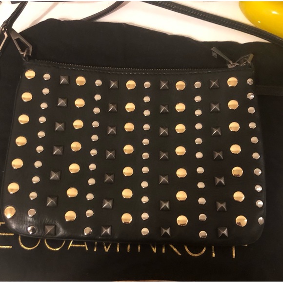 🤩 *RARE* “Minkette” BAG CLIP! & REBECCA MINKOFF BLACK LINEAR STUD X-BODY! - Picture 3 of 8
